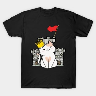 Funny persian cat is the king of the castle T-Shirt